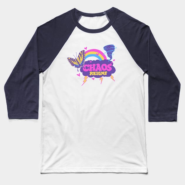 Chaos Baseball T-Shirt by Hillary White Rabbit